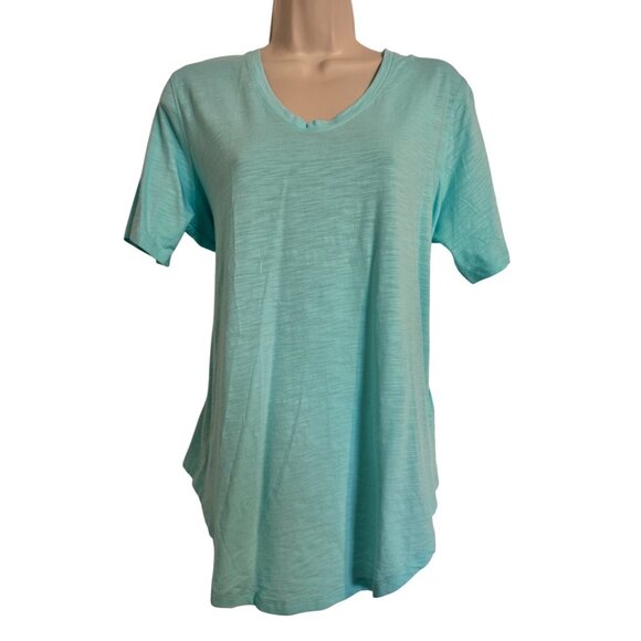 Tasc longline T Size Large Joyful Blue Activewear NWT $58 - Picture 4 of 7